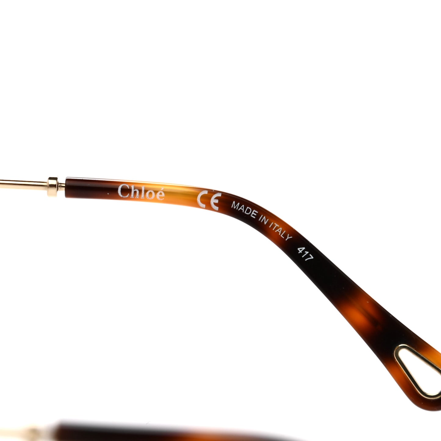 Metal Poppy Love Heart Sunglasses CE131S Havana Rose