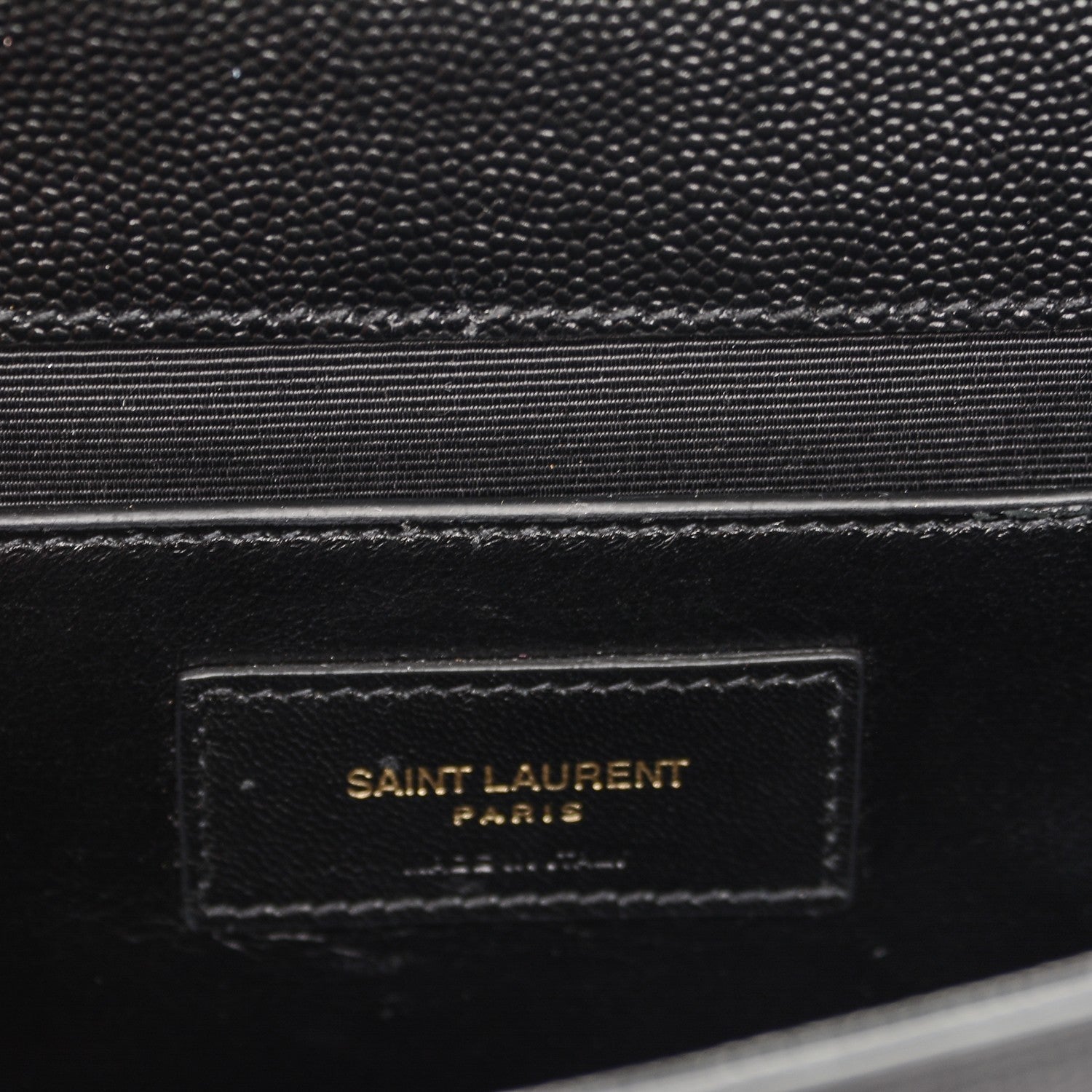 Saint Laurent Grain De Poudre Classic Monogram Kate Clutch Black 6 of 6