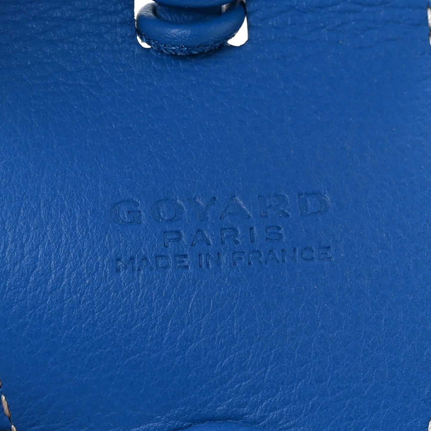 Calfskin Bag Clip Blue