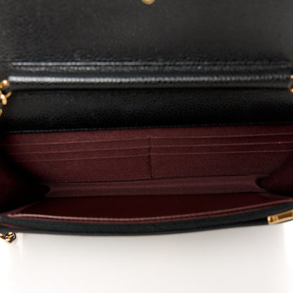 Chanel Caviar Quilted Wallet on Chain WOC Black 5 of 11