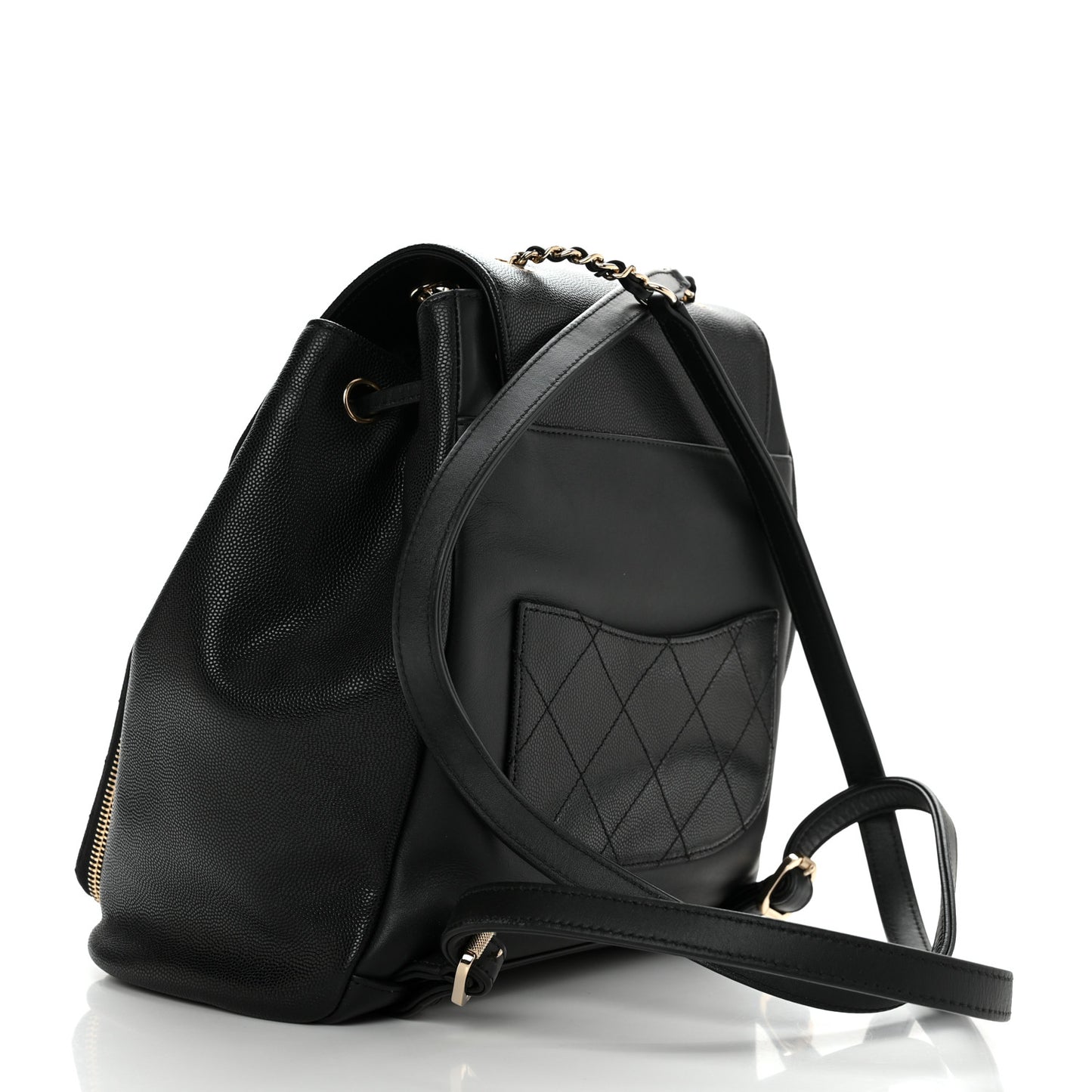Caviar Quilted Business Affinity Backpack Black