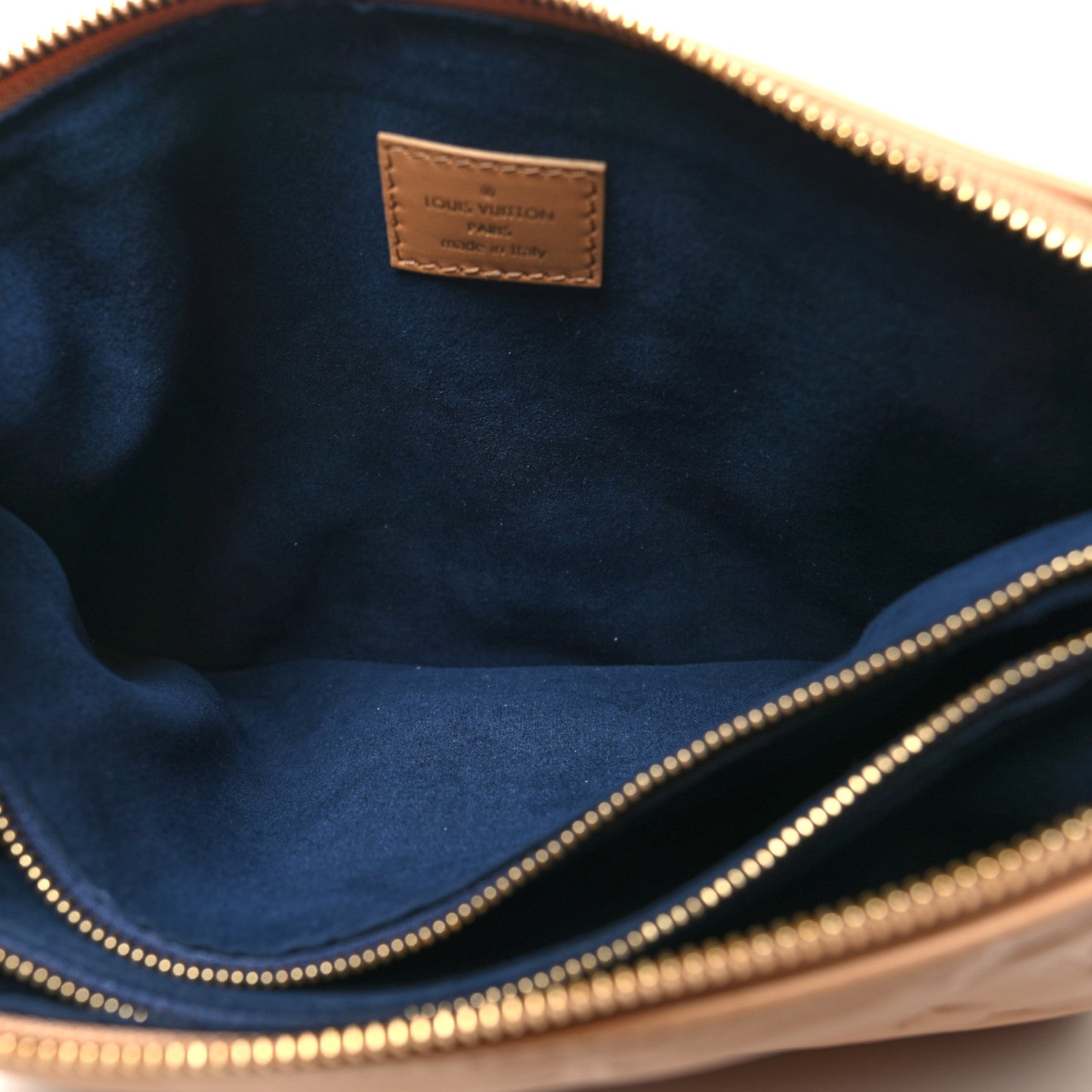 Louis Vuitton Lambskin Embossed Monogram Coussin PM Camel 5 of 13