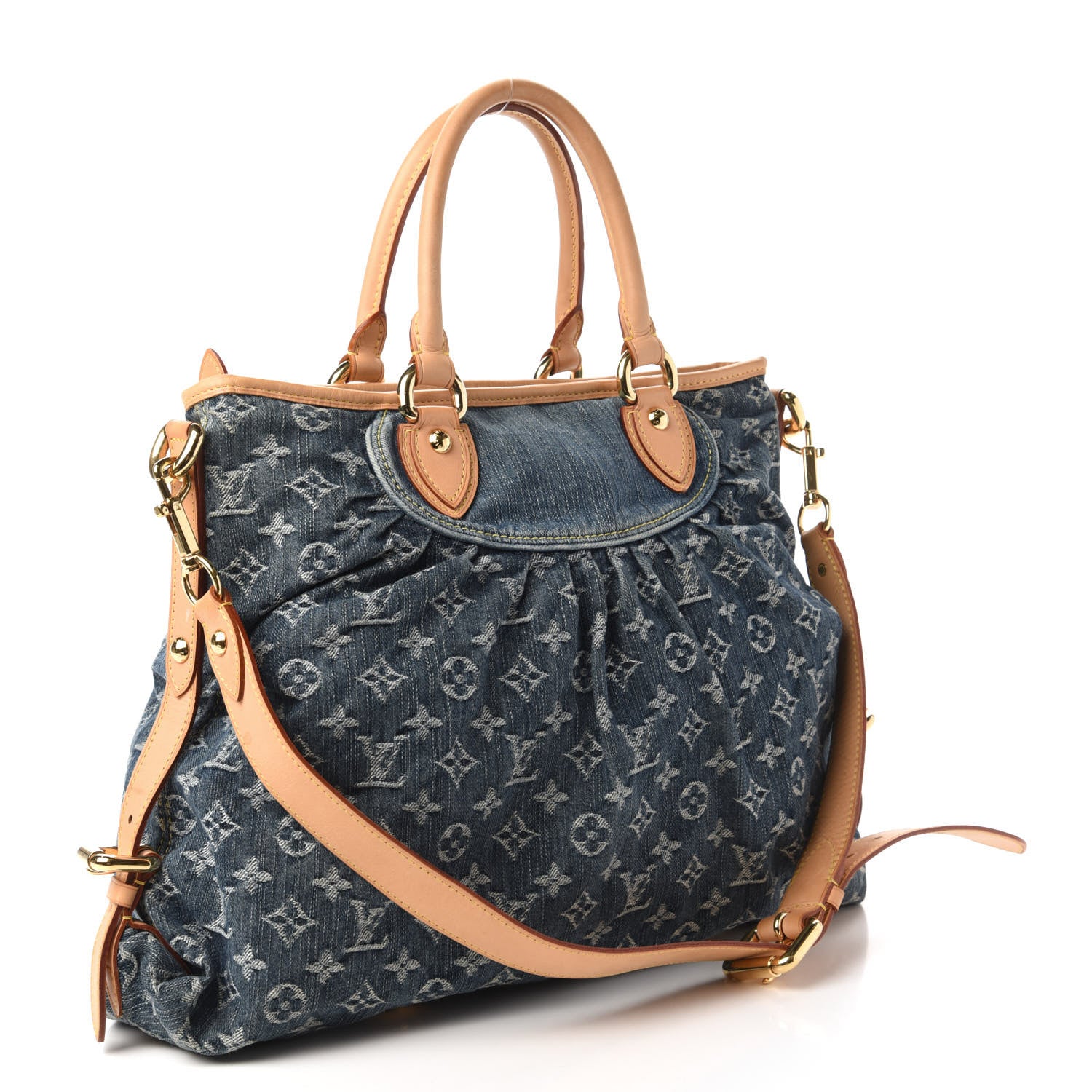Louis Vuitton Denim Neo Cabby GM Blue 3 of 9