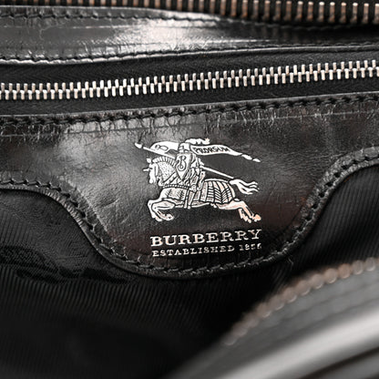 Burberry Prorsum Calfskin Studded Knight Satchel Black 8 of 16