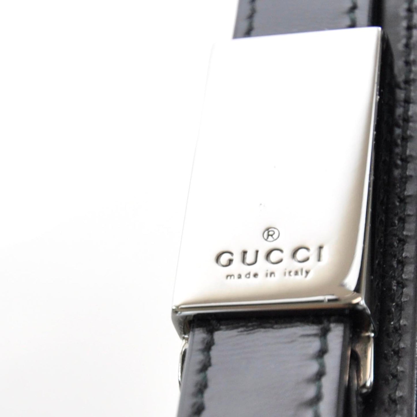 Leather Small Flap Bag Black