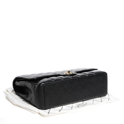 Chanel Caviar Quilted Maxi Double Flap Black 5 of 10