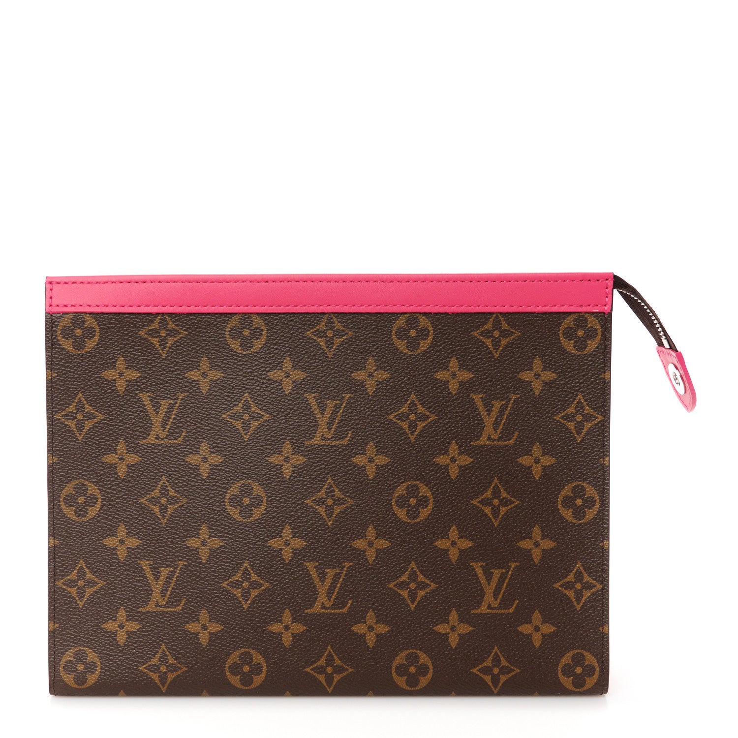 Louis Vuitton Monogram Macassar Pochette Voyage MM Fuchsia 1 of 7