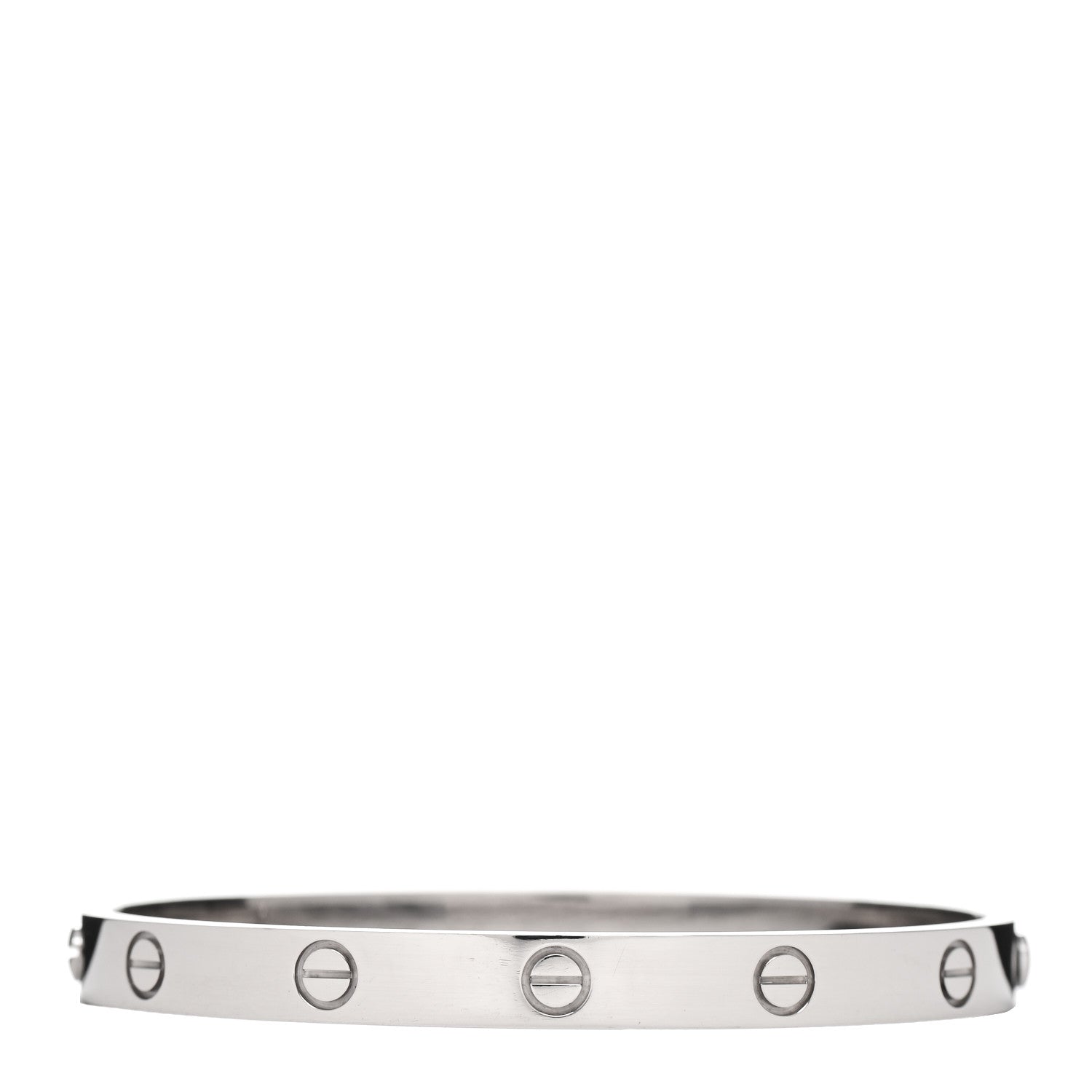 Cartier 18K White Gold LOVE Bracelet 18 1 of 4