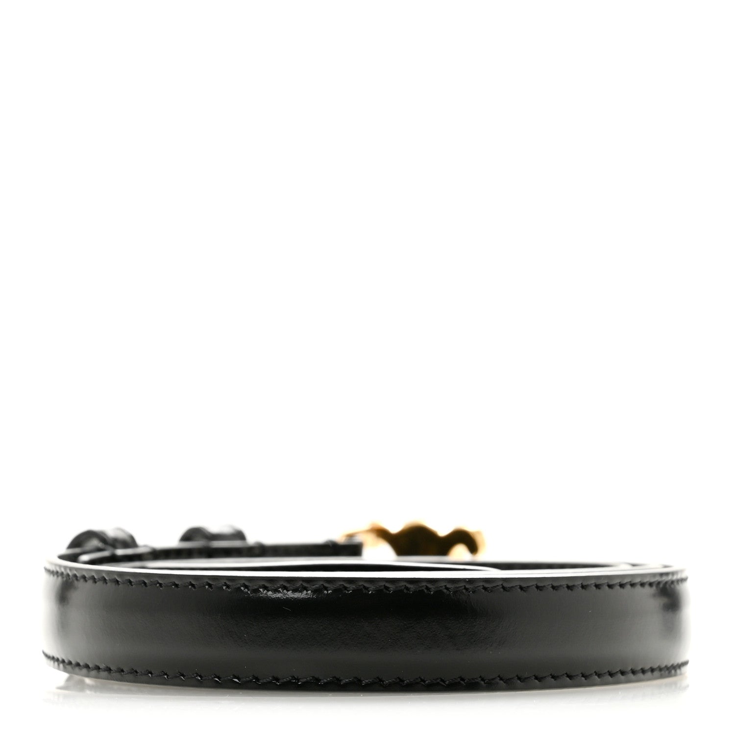 Celine Box Calfskin Medium 25mm Triomphe Belt 90 36 Black 2 of 6