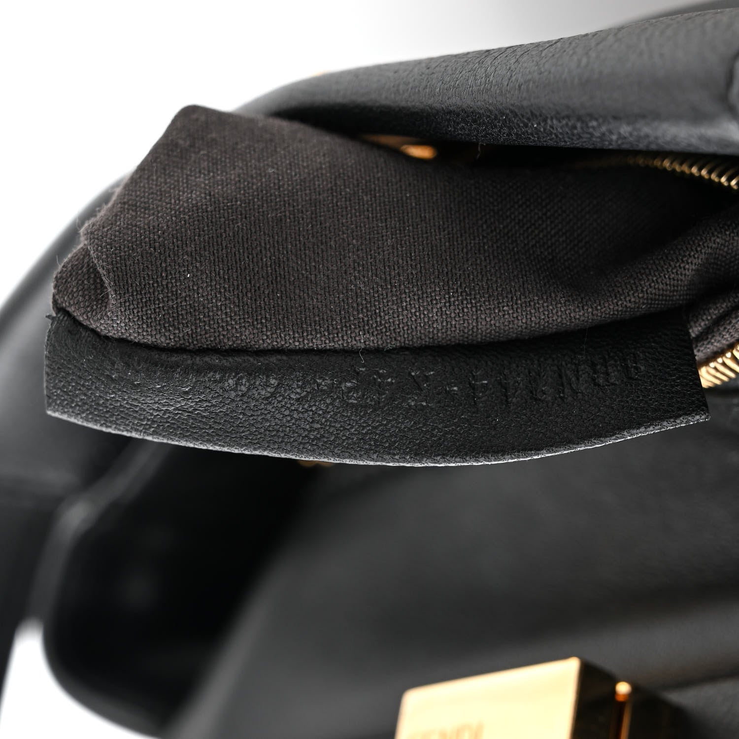 Fendi Nappa Mini Peekaboo Iconic Satchel Black 8 of 11