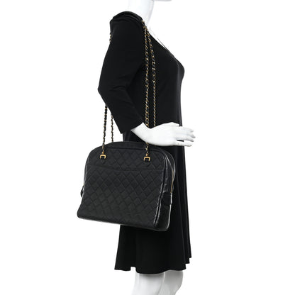 Chanel Lambskin Quilted Shoulder Bag Black 3 of 11