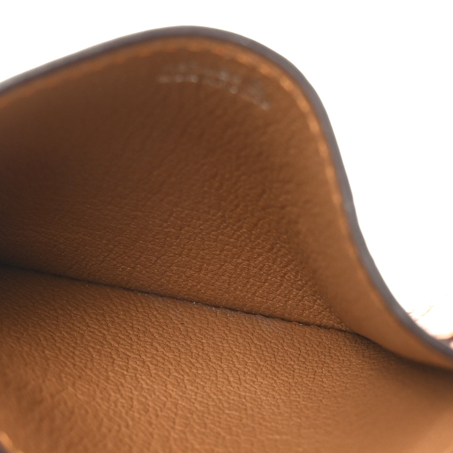 Matte Alligator Petit H Card Case Orange Caramel