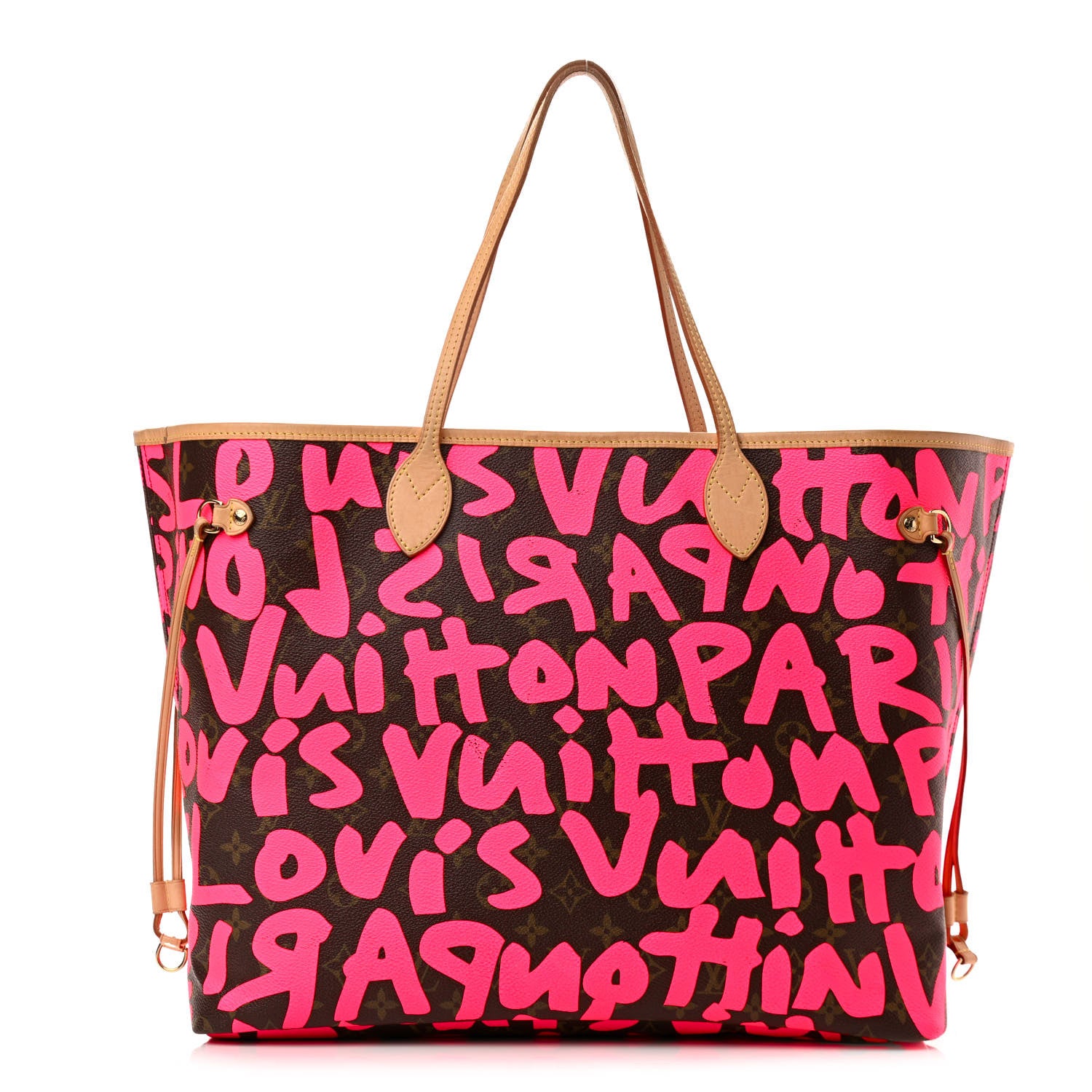 Louis Vuitton Monogram Graffiti Neverfull GM Fuchsia 1 of 20