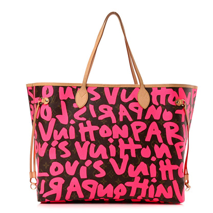 Louis Vuitton Monogram Graffiti Neverfull GM Fuchsia 1 of 20
