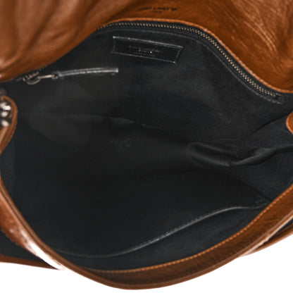 Saint Laurent Crinkled Calfskin Matelasse Monogram Medium Niki Chain Satchel Tan Brown 5 of 10