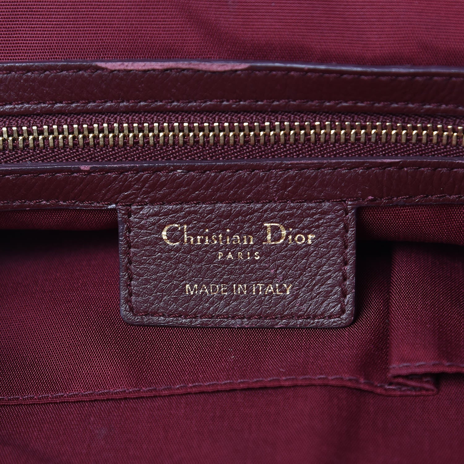 Christian Dior Calfskin Granville Tote Purple 6 of 17