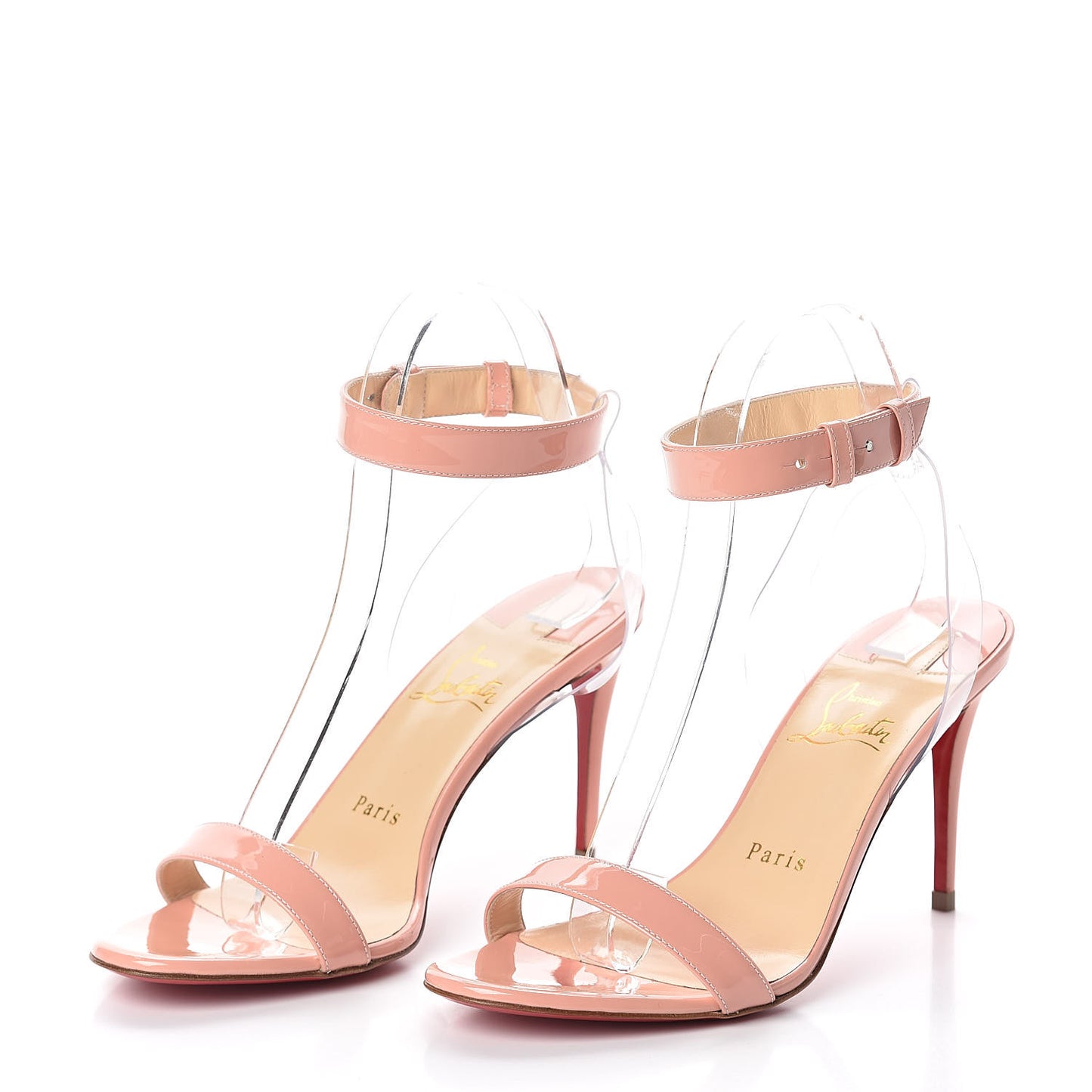 Patent PVC Jonatina 85 Sandals 36.5 Pink Transparent