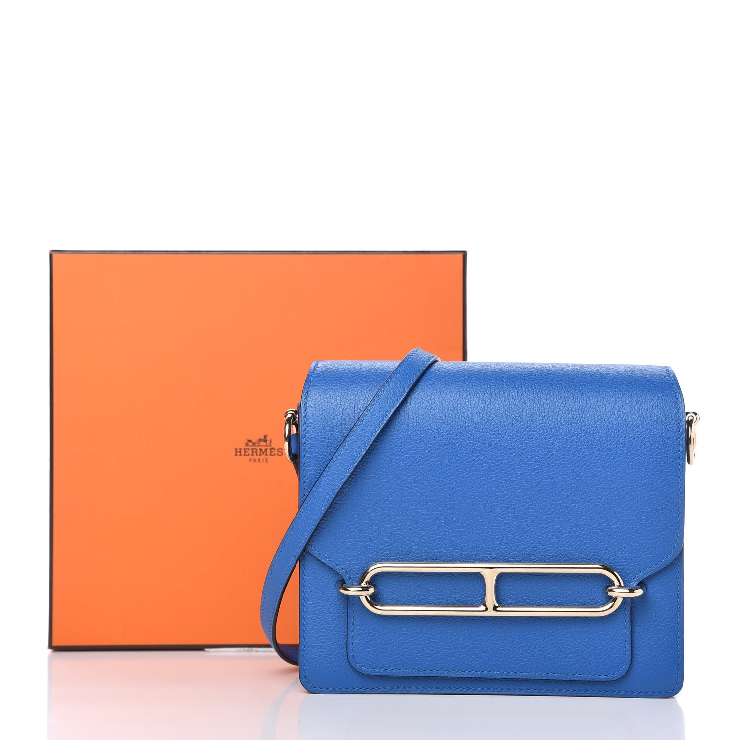 Hermes Evercolor Mini Sac Roulis Bleu Zellige 9 of 9
