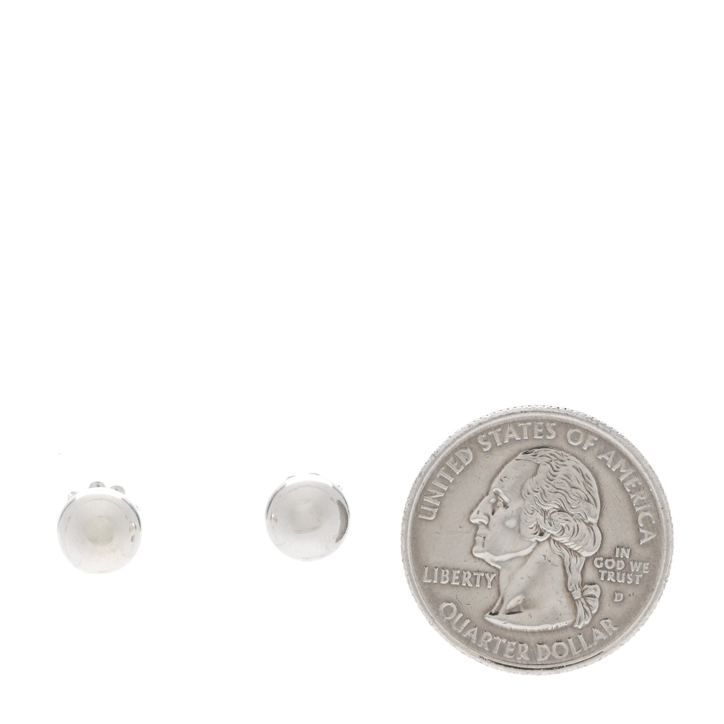 Sterling Silver 8mm HardWear Ball Earrings