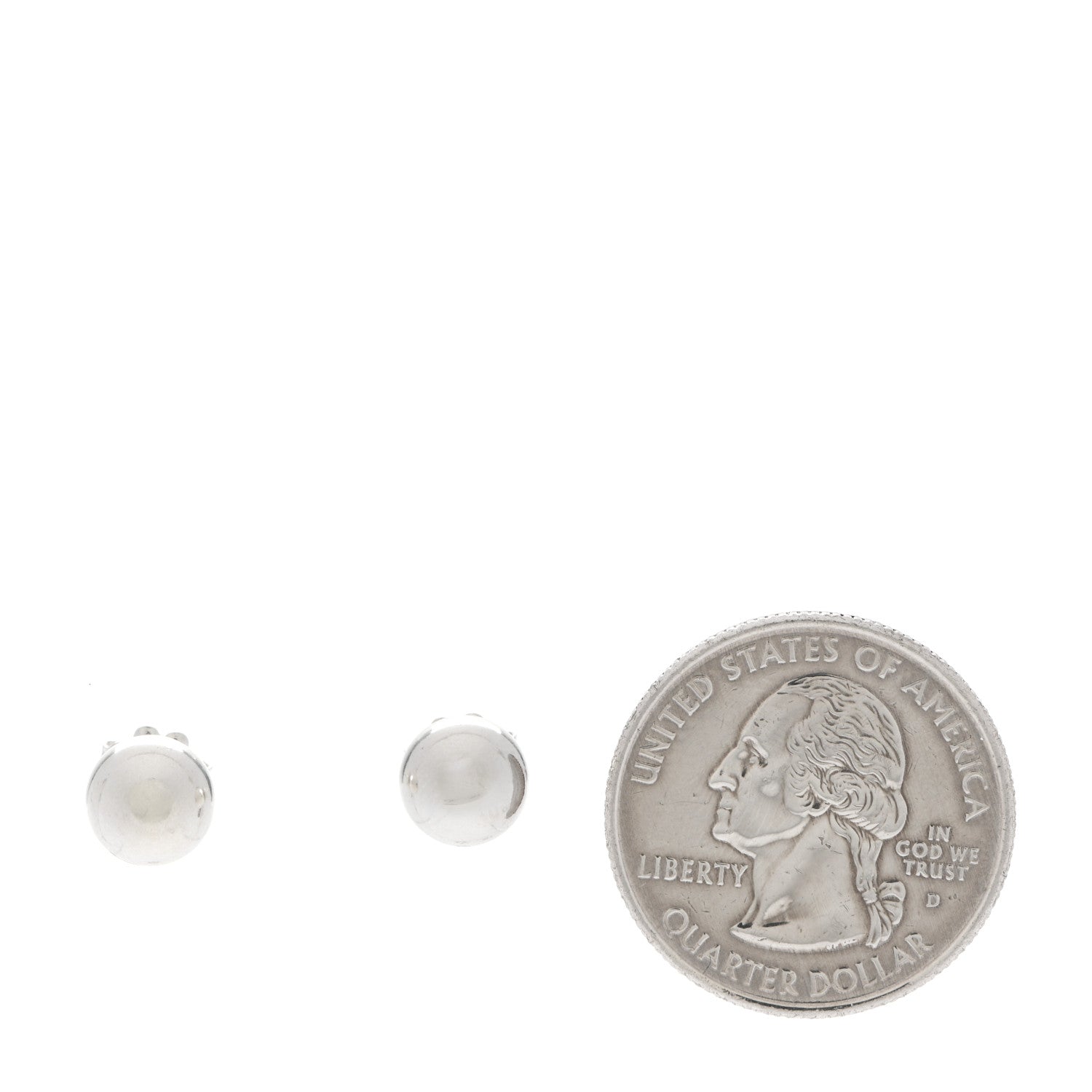 Tiffany Sterling Silver 8mm HardWear Ball Earrings 2 of 5