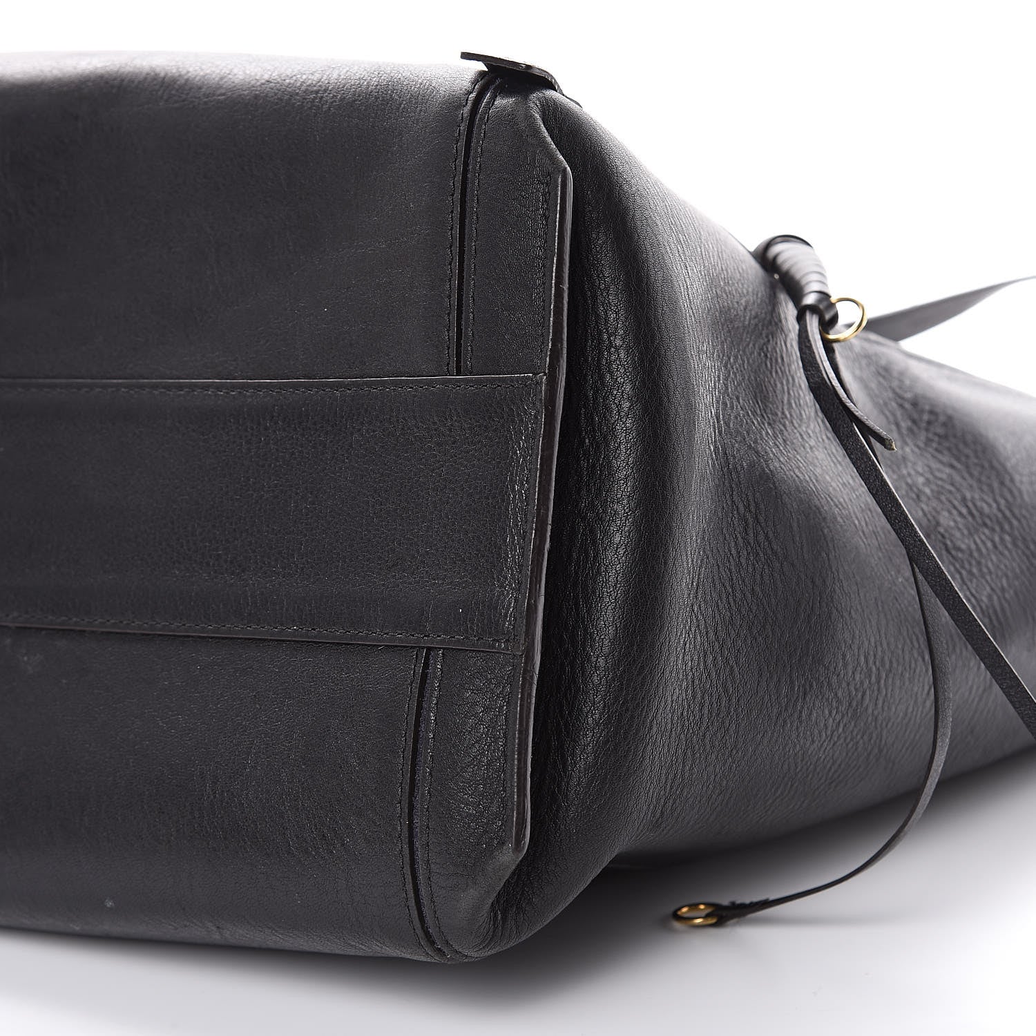 Chloe Smooth Calfskin Medium Milo Shopping Tote Black 9 of 20