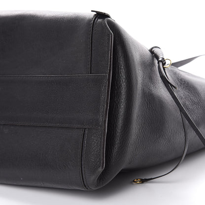 Chloe Smooth Calfskin Medium Milo Shopping Tote Black 9 of 20