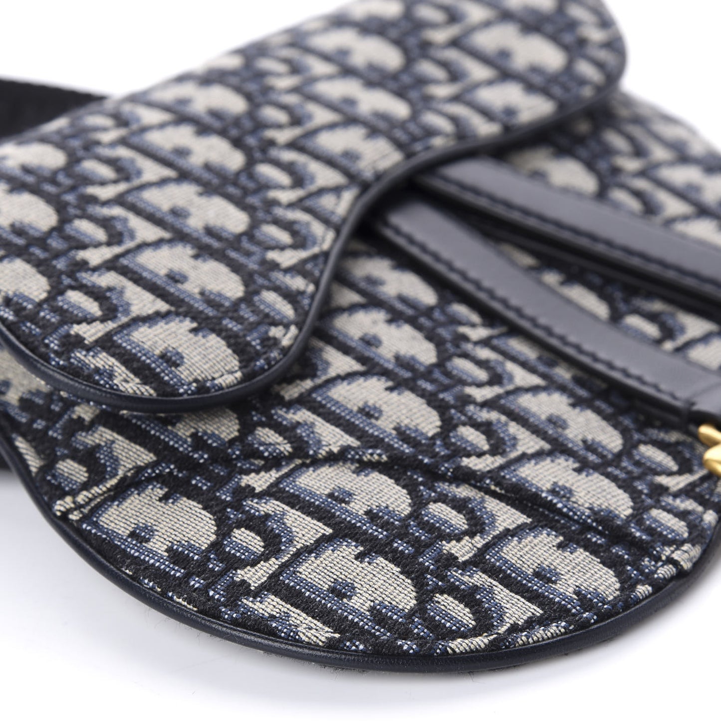 Oblique Saddle Belt Bag Blue