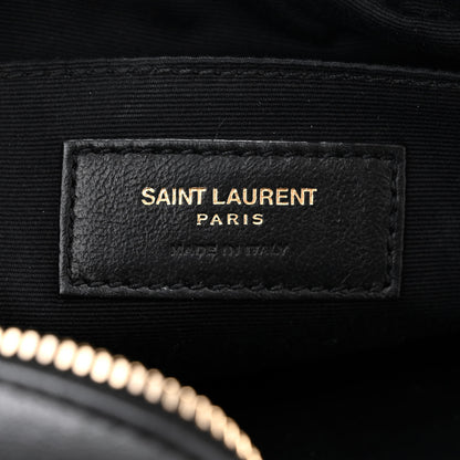 Saint Laurent Raffia Canvas Monogram Lou Camera Bag Black 6 of 11