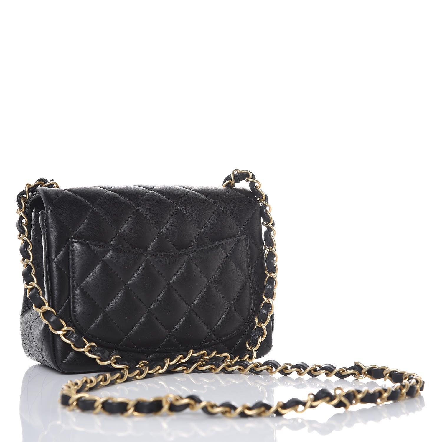 Chanel Lambskin Quilted Mini Square Flap Black 3 of 8
