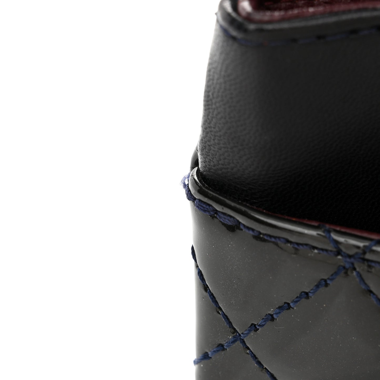 Patent Quilted Accordion Reissue 2.55 Flap Navy