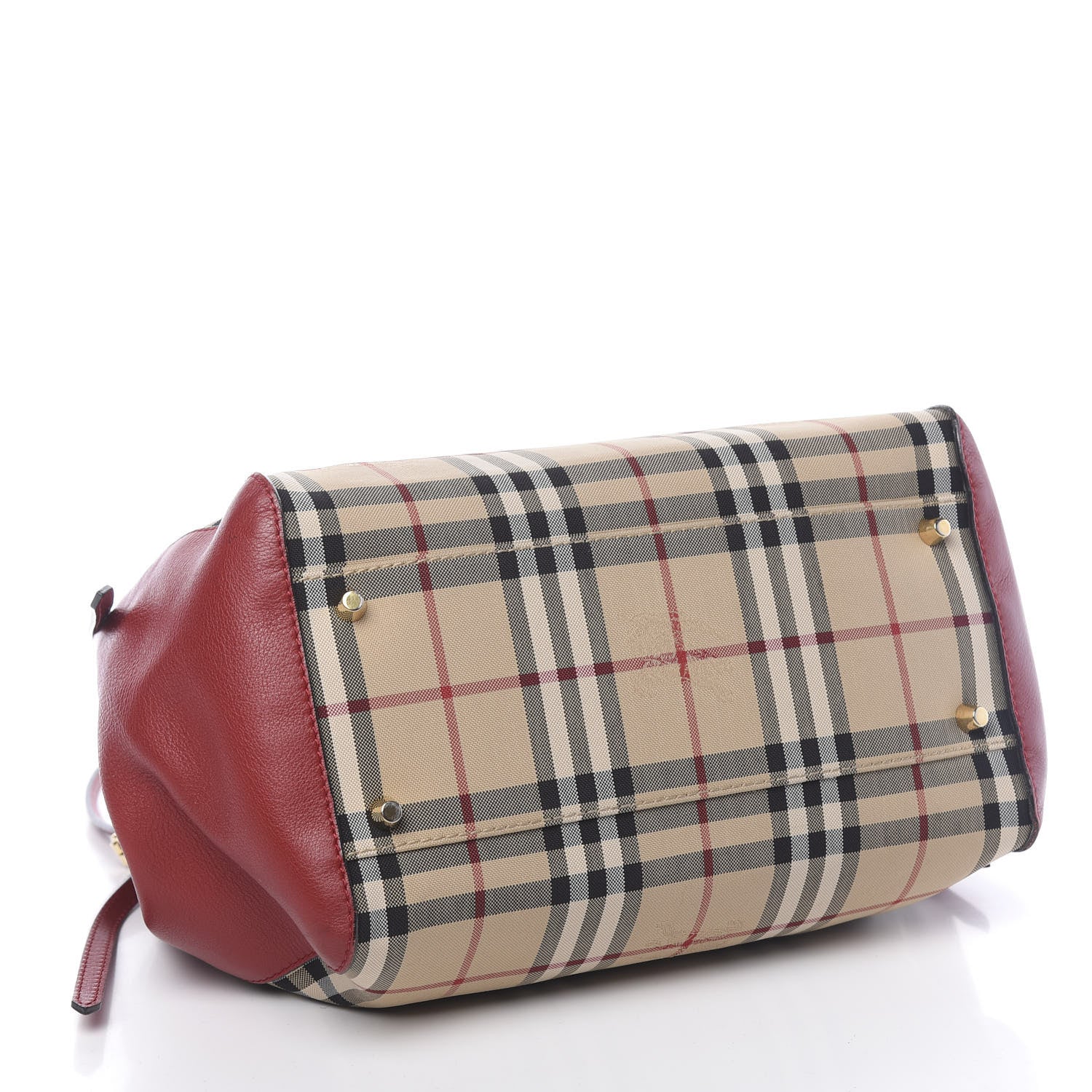 Burberry Horseferry Check Canterbury Tote Honey Parade Red 4 of 14