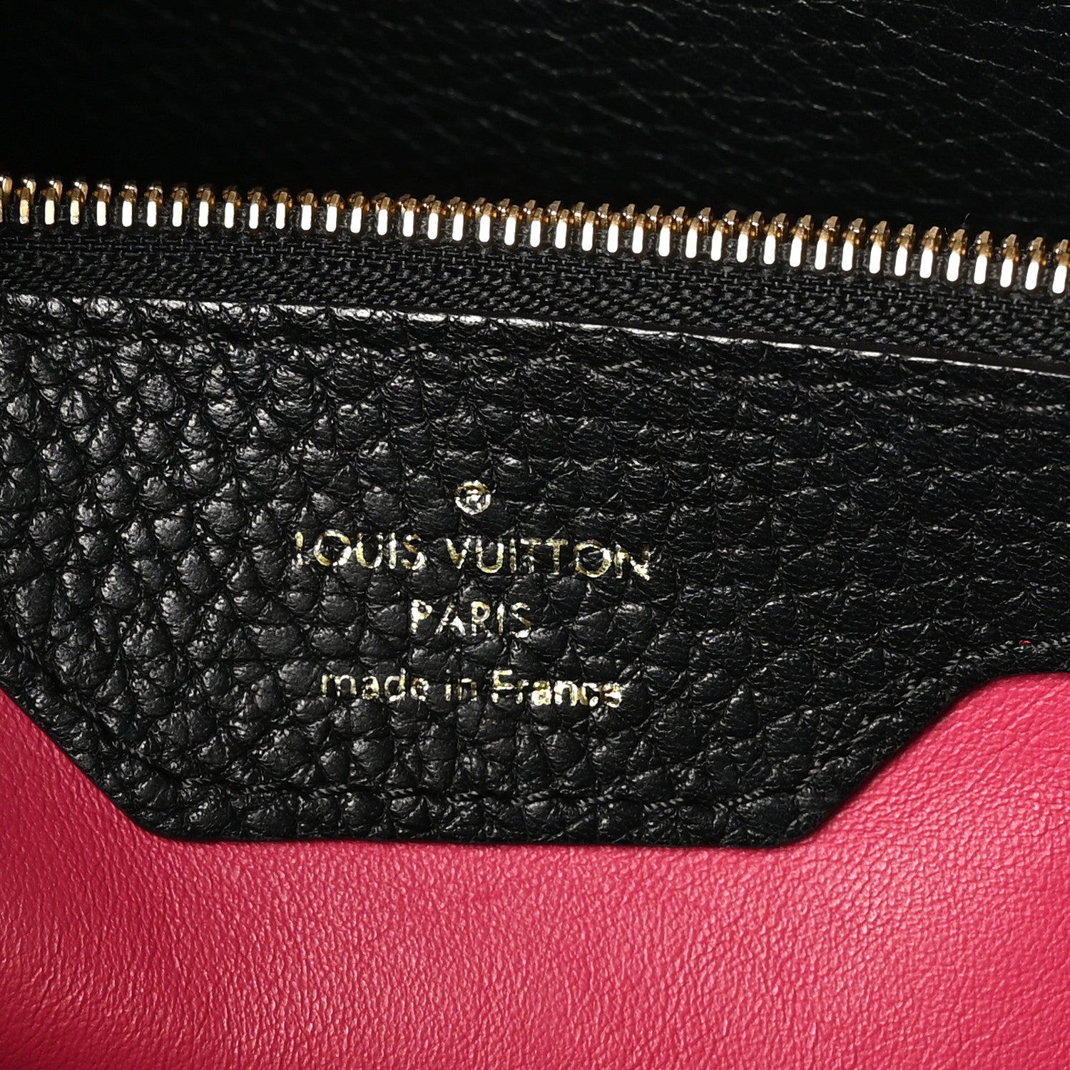 Louis Vuitton Taurillon Capucines MM Cobalt Fuchsia 7 of 10