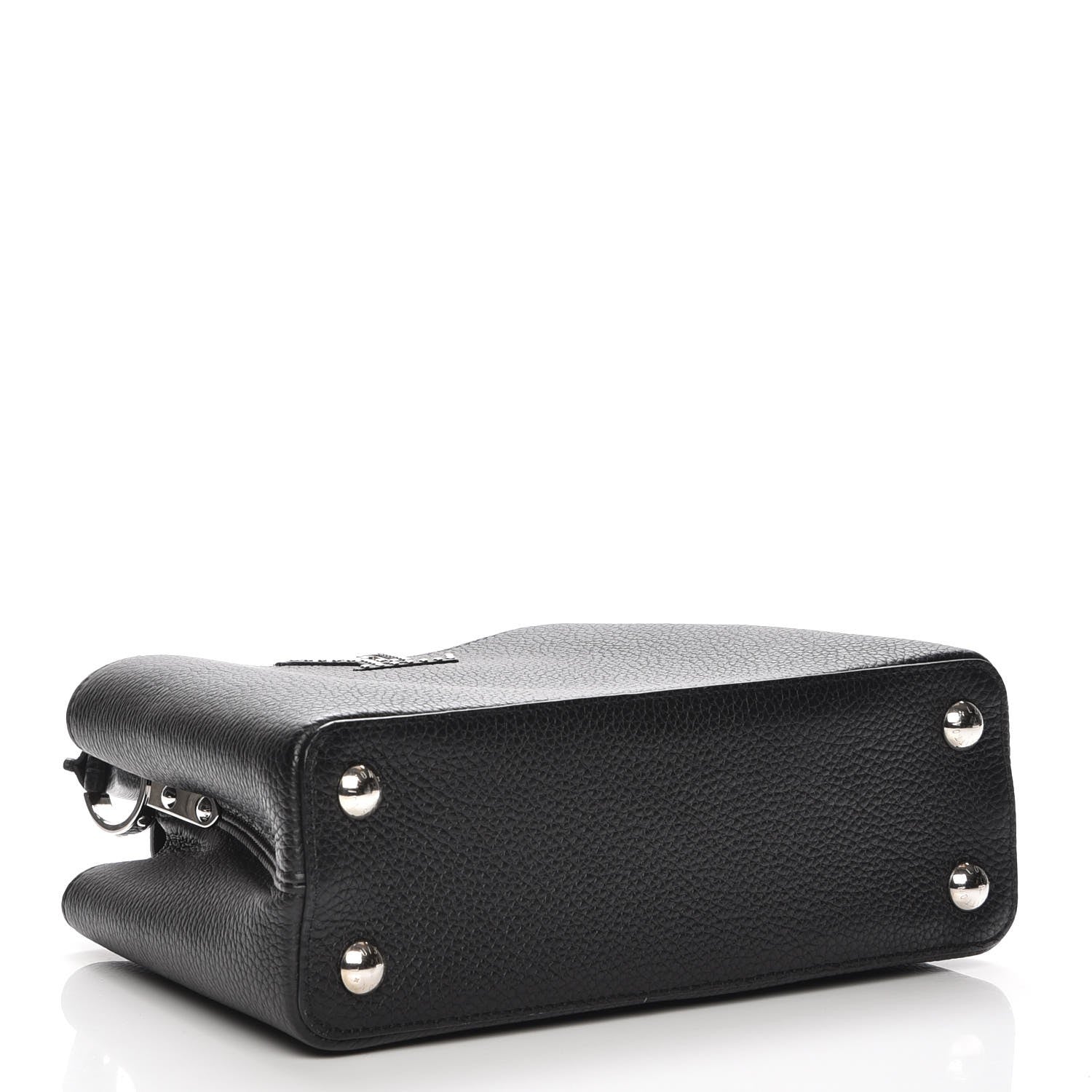 Louis Vuitton Taurillon Studded Capucines BB Black 5 of 8