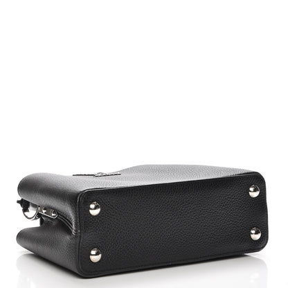 Louis Vuitton Taurillon Studded Capucines BB Black 5 of 8