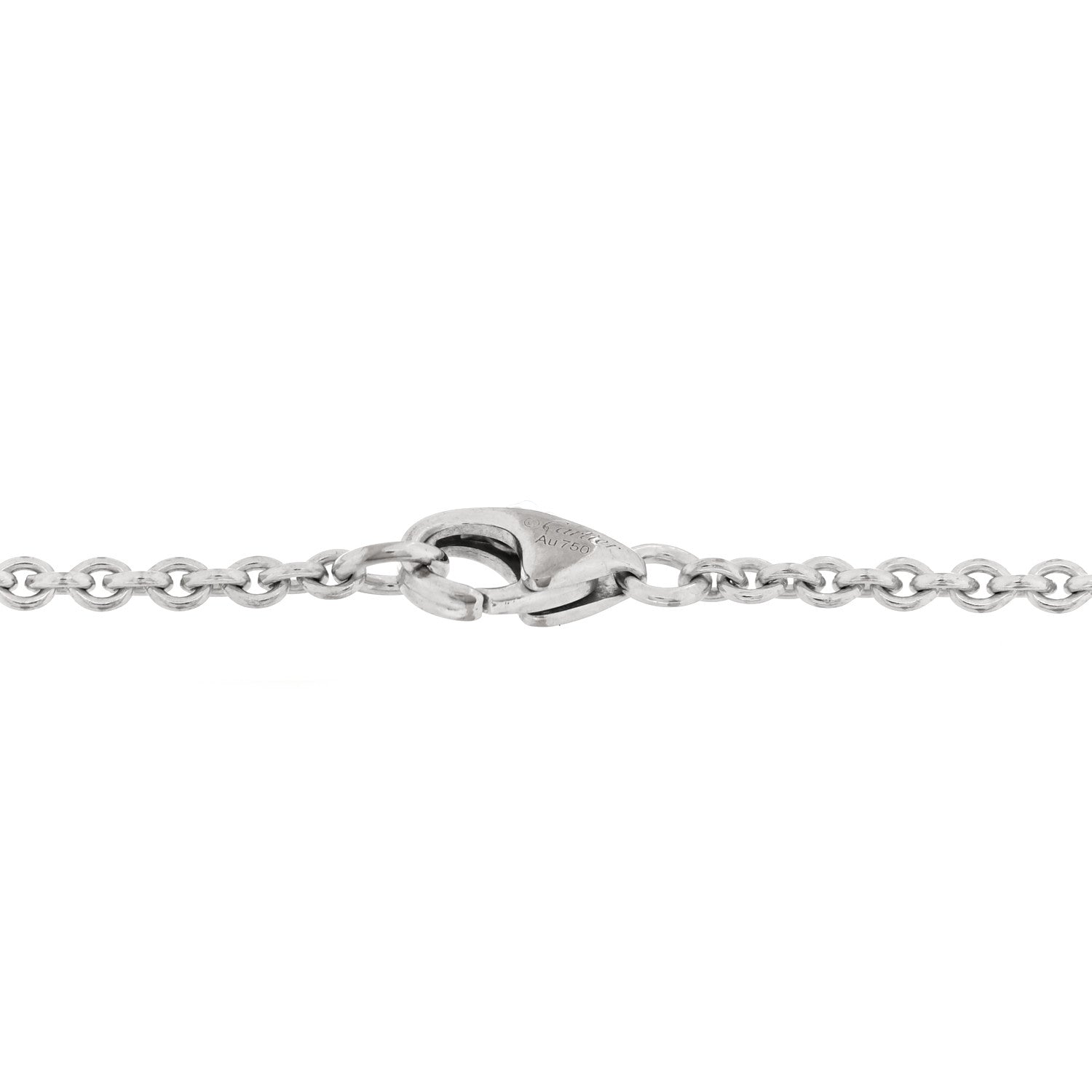 Cartier 18K White Gold Interlocking LOVE Bracelet 3 of 4