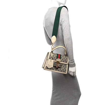 Gucci GG Supreme Monogram Small Queen Margaret Top Handle Bag White 2 of 14