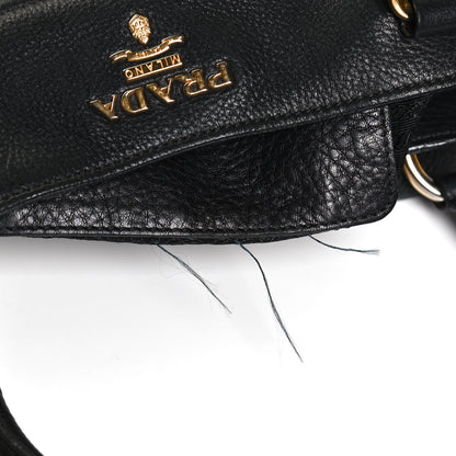 Prada Vitello Daino Top Handle Tote Black 14 of 16