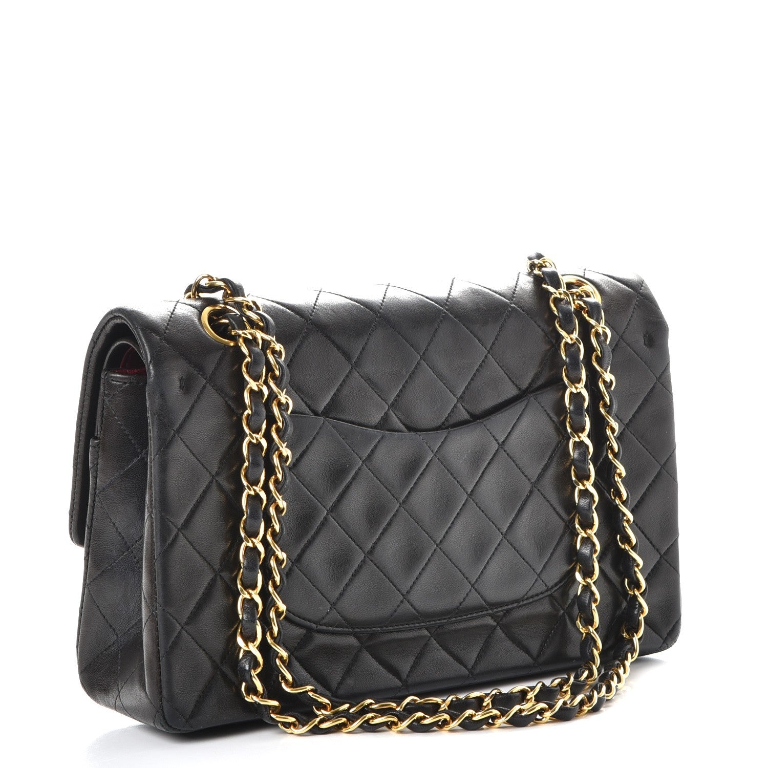 Chanel Lambskin Quilted Medium Double Flap Black 4 of 10