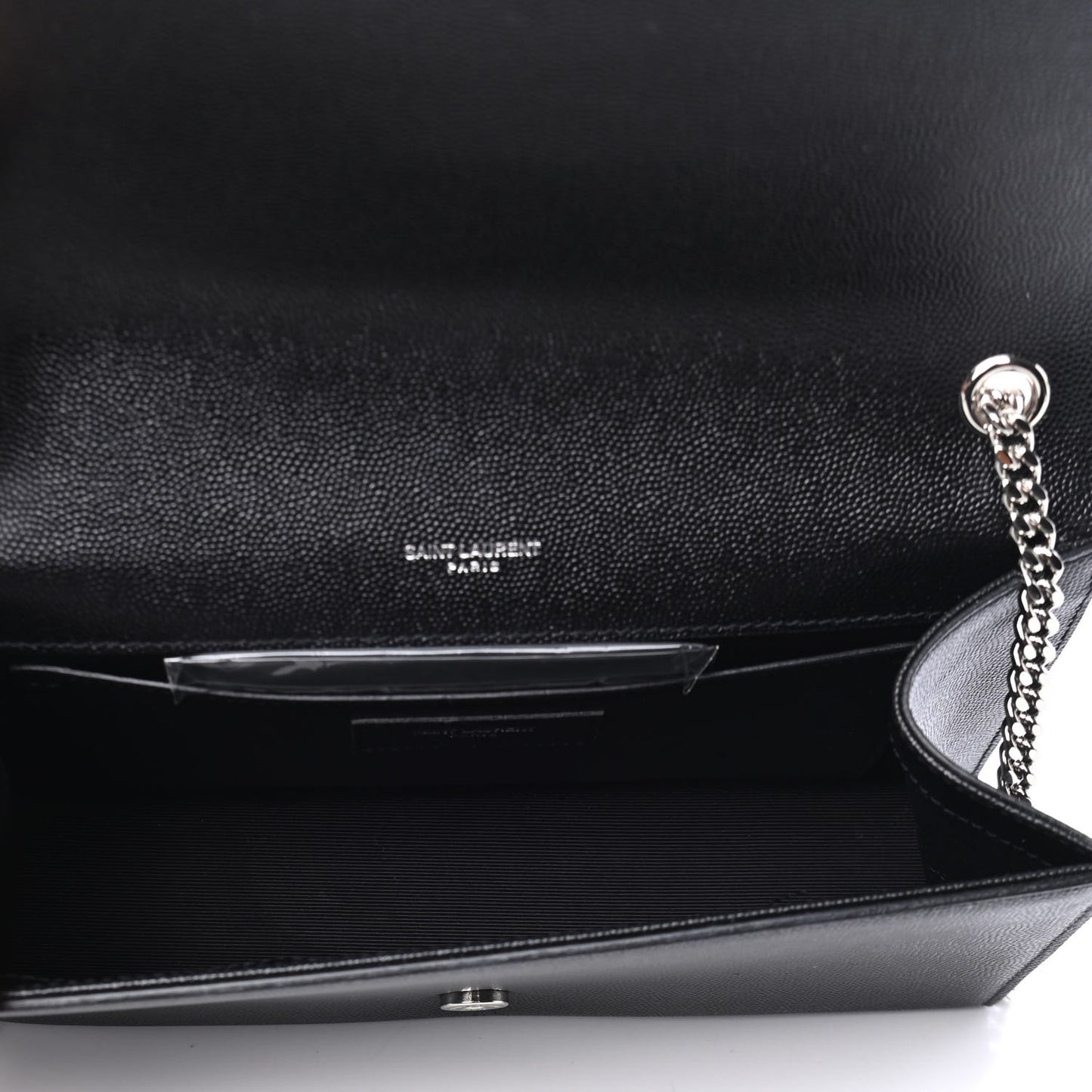 Grain De Poudre Medium Classic Monogram Kate Satchel Black