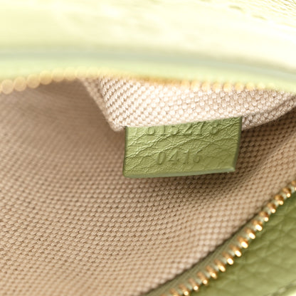Gucci GG Grainy Calfskin Emblem Super Mini Shoulder Bag Sage Leaf 7 of 11