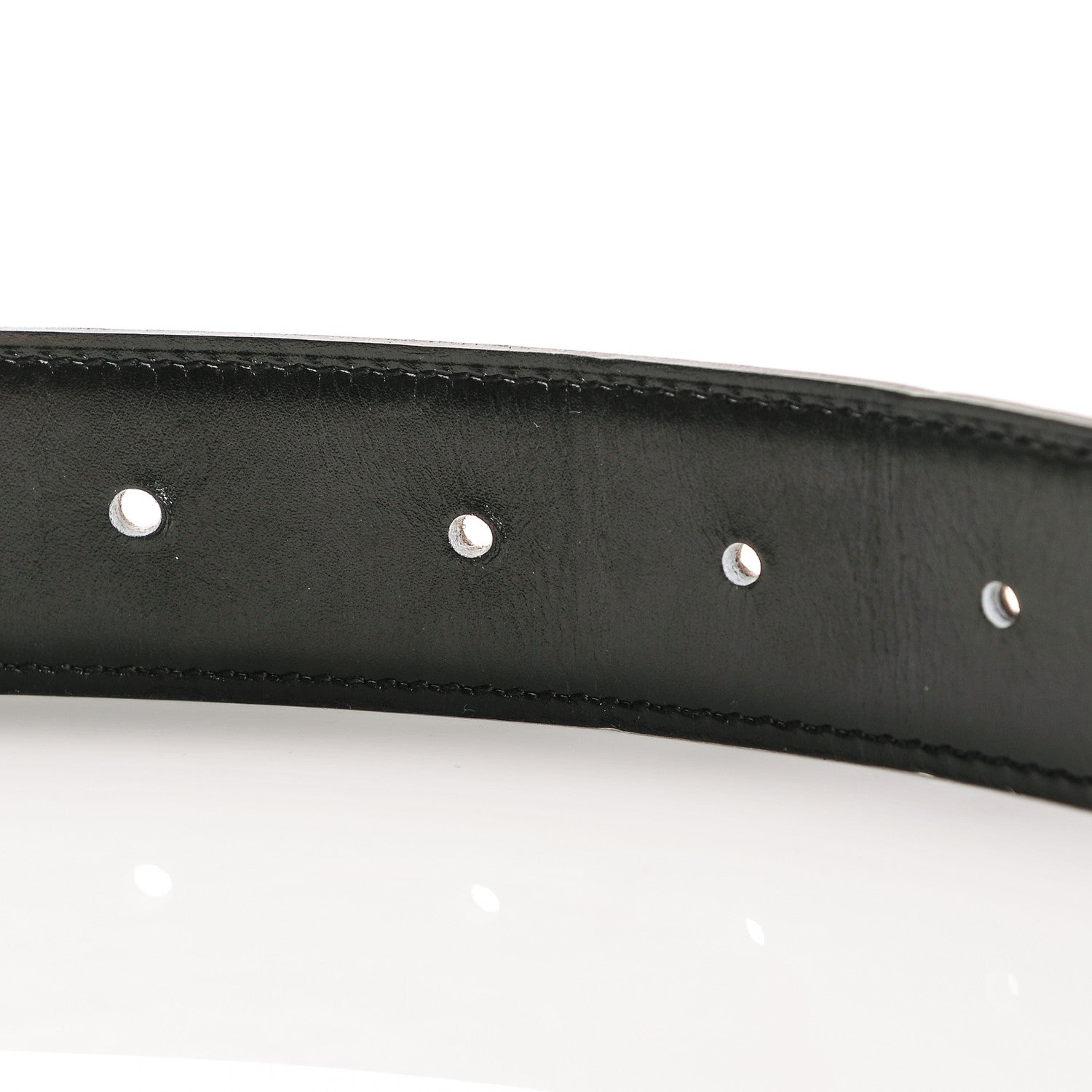 Hermes Box Togo 32mm H Belt 95 Black Etoupe 5 of 8