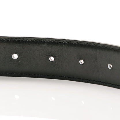 Hermes Box Togo 32mm H Belt 95 Black Etoupe 5 of 8