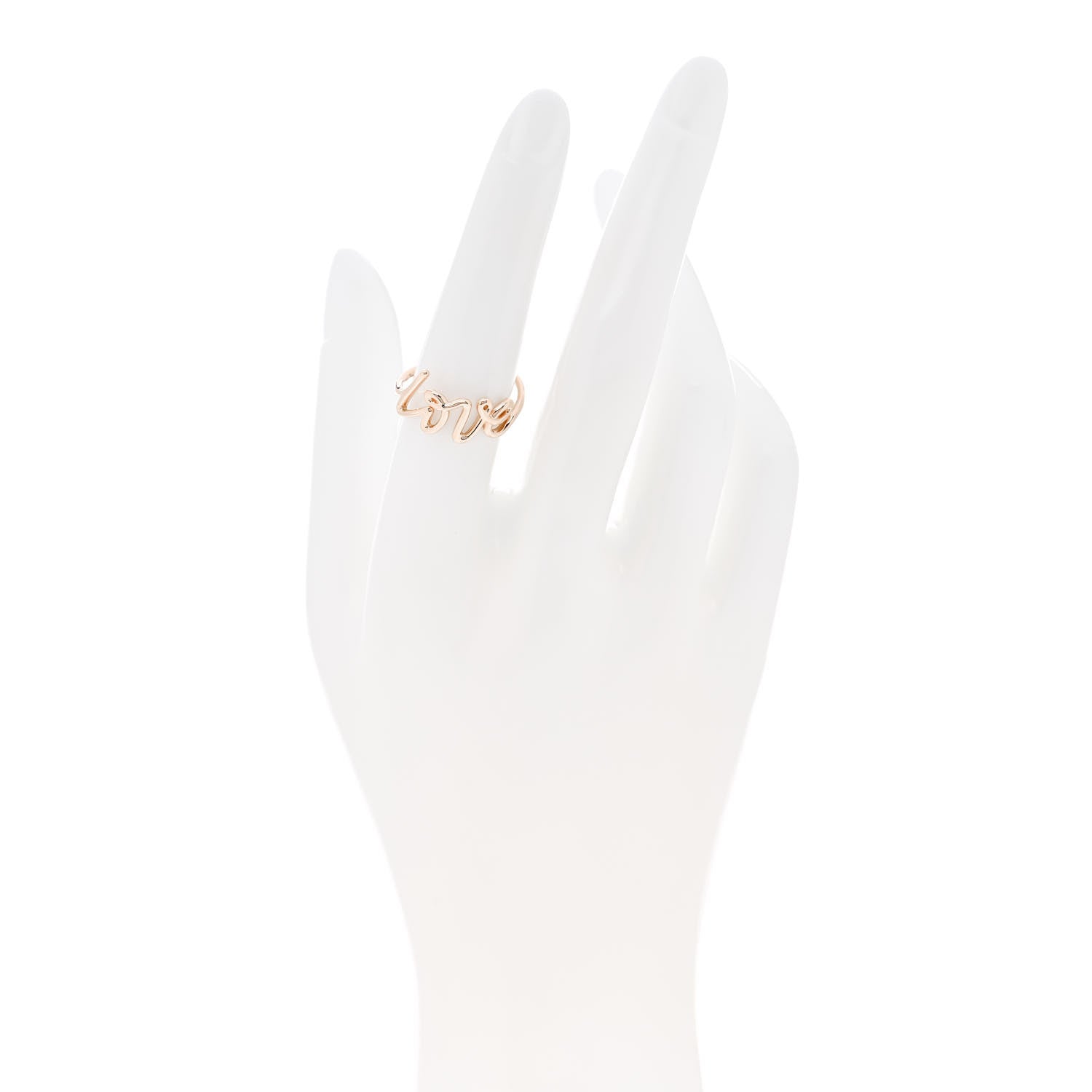 Tiffany 18K Rose Gold Paloma's Graffiti Love Ring 54 7 2 of 6