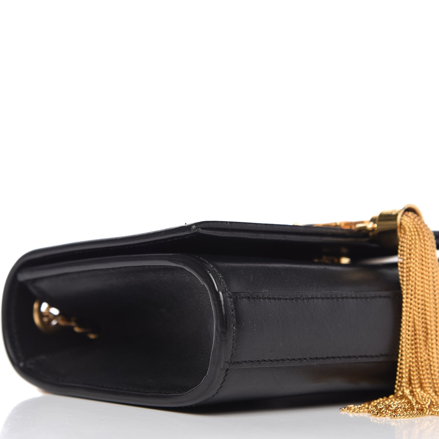 Saint Laurent Calfskin Small Classic Monogram Kate Tassel Satchel Black 6 of 9