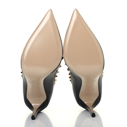 Valentino Garavani Nappa Rockstud 100mm Pumps 37.5 Black Poudre 4 of 4