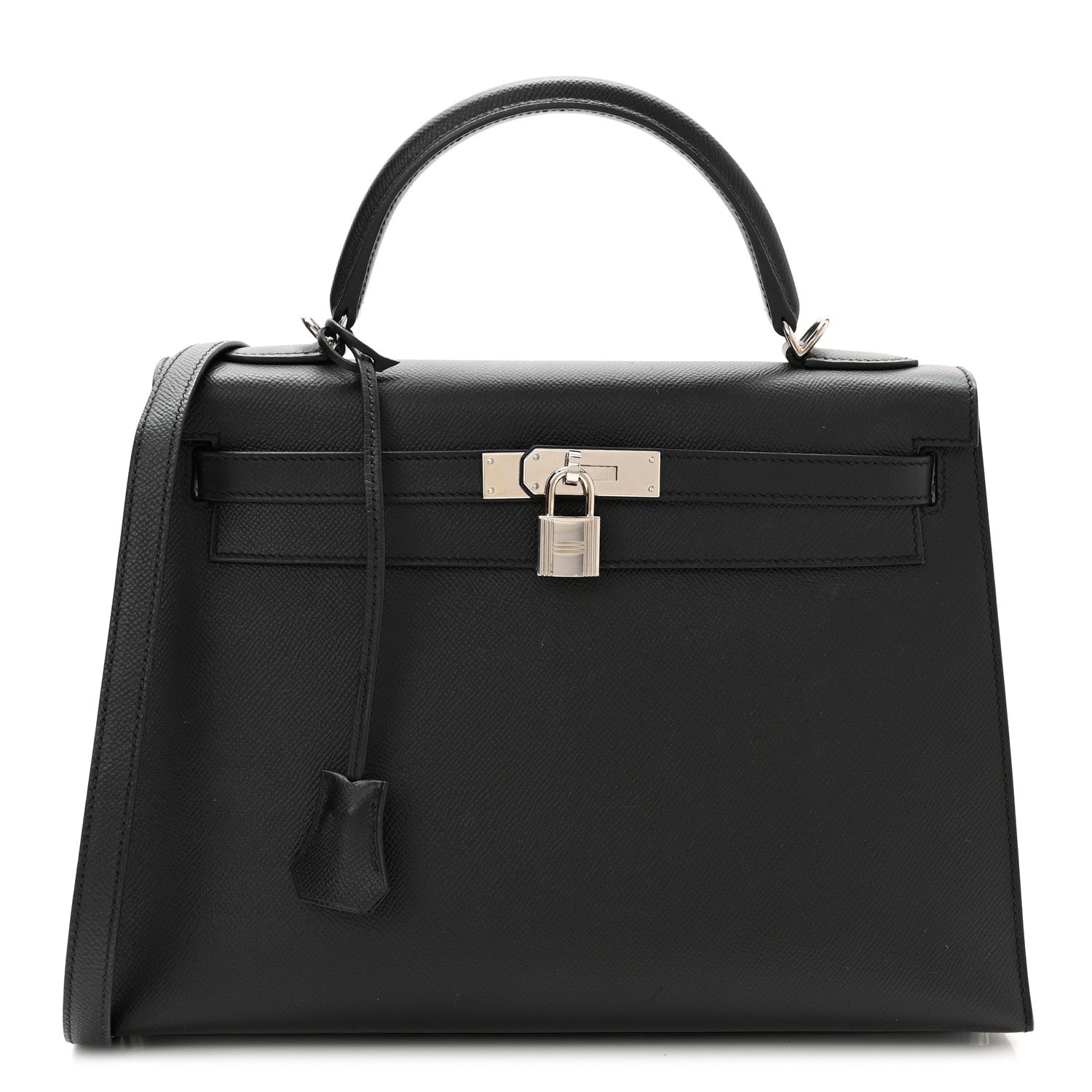 Hermes Epsom Kelly Sellier 32 Black 1 of 13