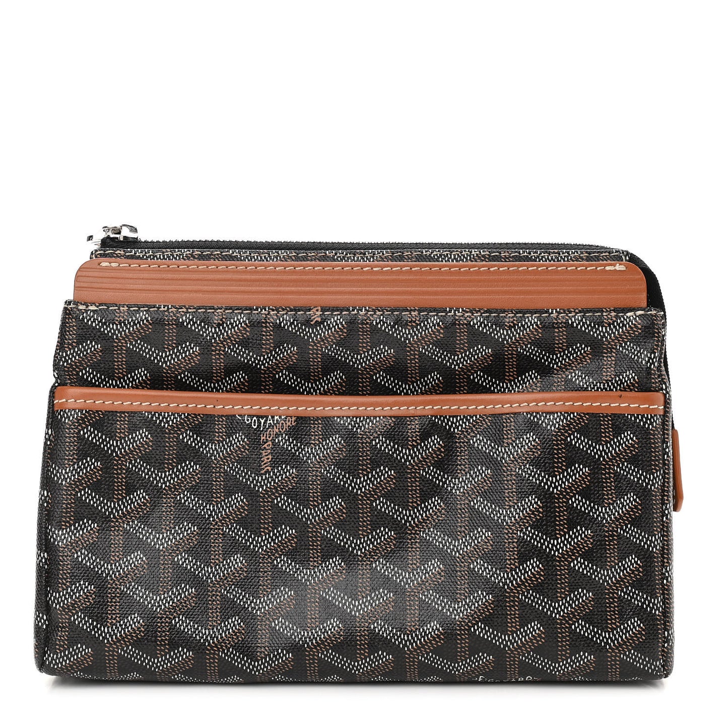 Goyardine Miroir Toiletry Bag PM Black Gold