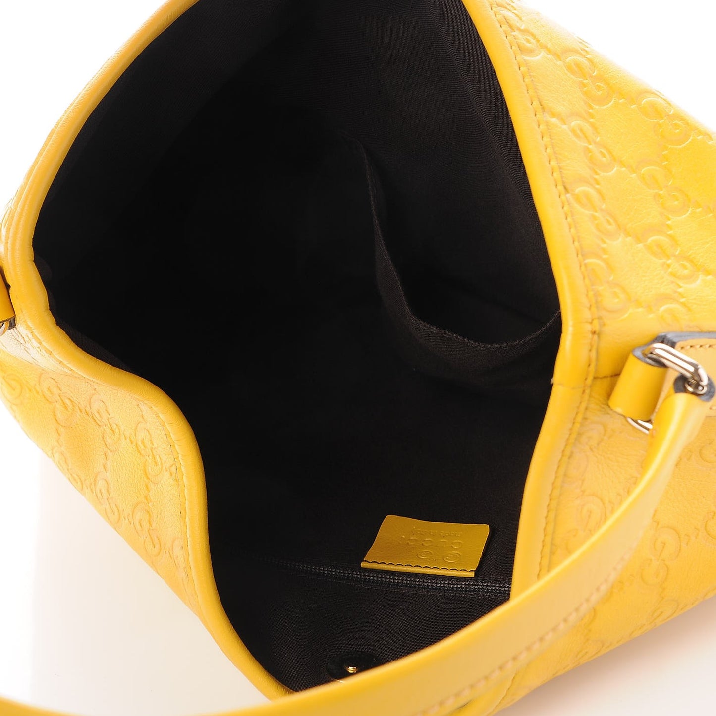 Guccissima Medium New Britt Hobo Yellow