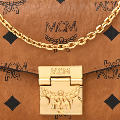 MCM Visetos Large Patricia Wallet On Chain Cognac 8 of 11