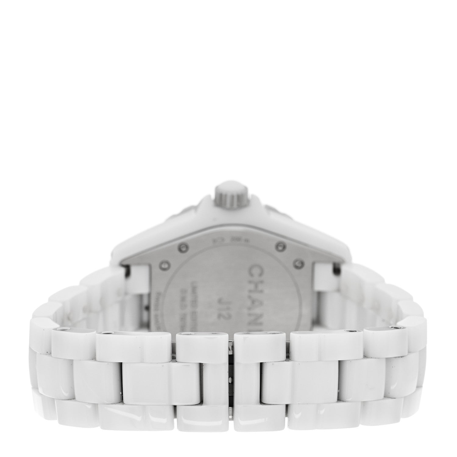 Chanel Stainless Steel Ceramic Diamond 38mm J12 Automatic Watch Pink 3 of 5